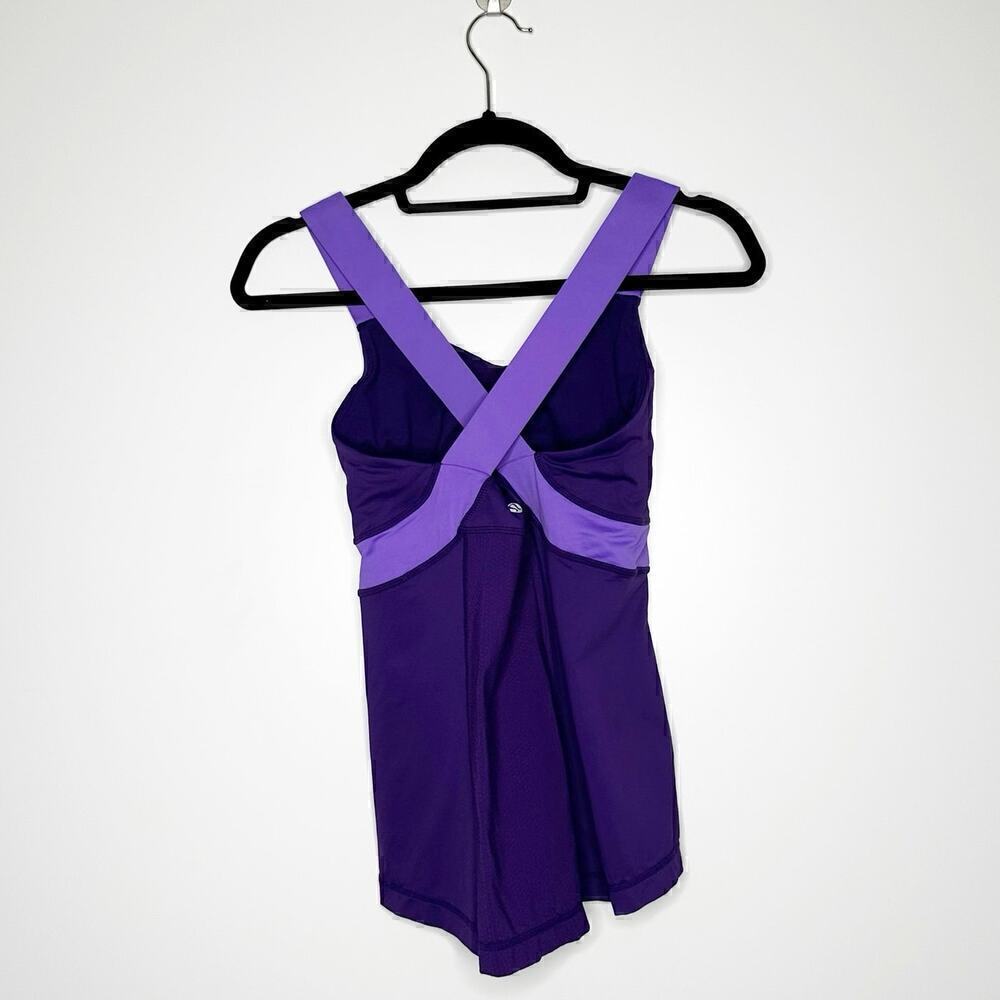 Lululemon Athletica Push Your Limits Criss Cross Tank Women's Purple Size 6 - Picture 2 of 4